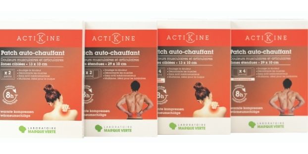 Actikiné, Patchs autochauffants de Marque verte