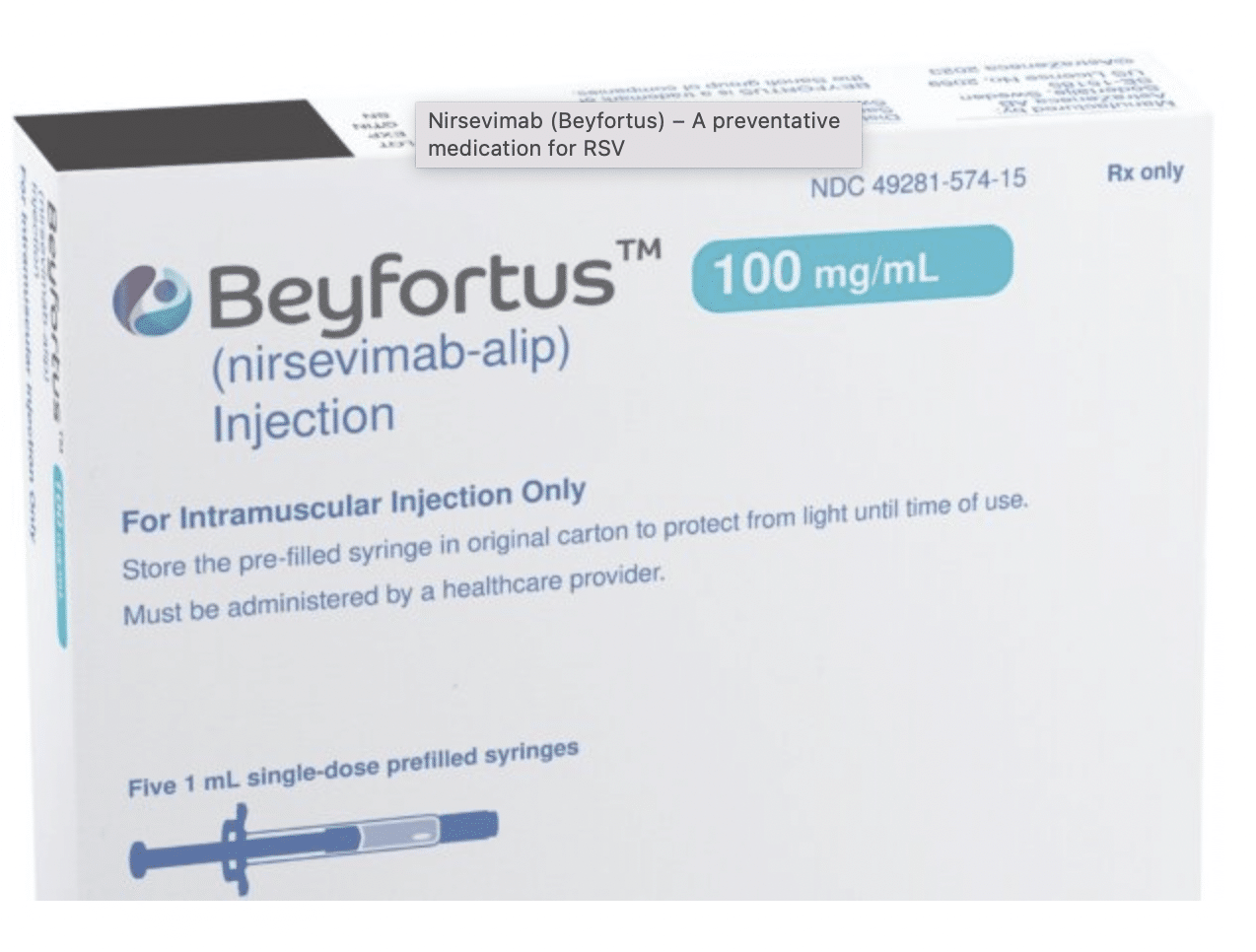 Beyfortus 100 mg : 5 doses par commande au maximum