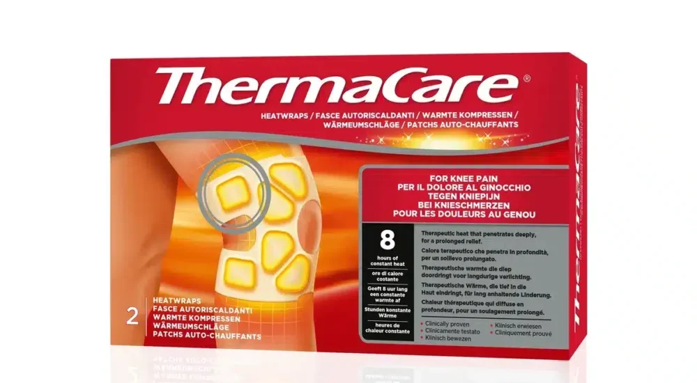 cooper,thermacare,genou,mal au genou,patch chauffant,thermacare genou